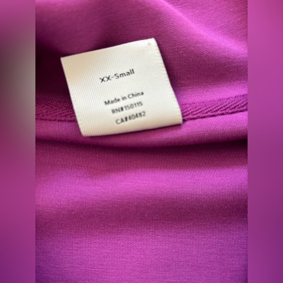 Varley Like New Magnolia Half Zip Double Soft Tank in Striking Purple XXS - Picture 4 of 6